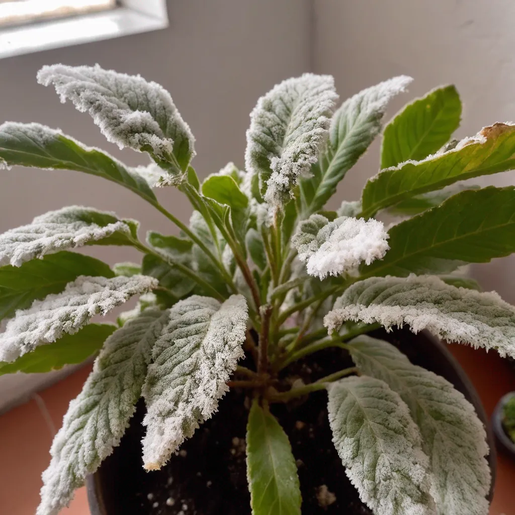 Detail view of the plant problem